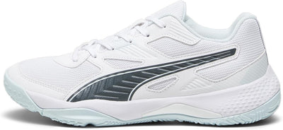 PUMA Unisex Solarflash Ii Hallenturnschuh 37 EU Puma White Nitro Blue Shadow Grey, 37 EU Puma White