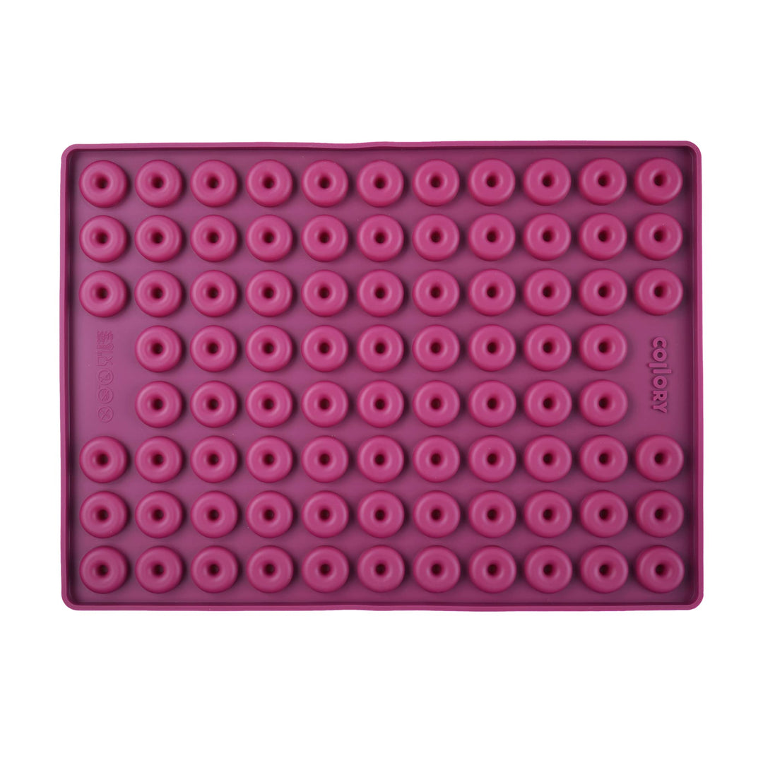 Collory Medium Donut (2,8cm) Silikon Backform für Hundekekse & Hundeleckerlis, Pralinenform, Schokol