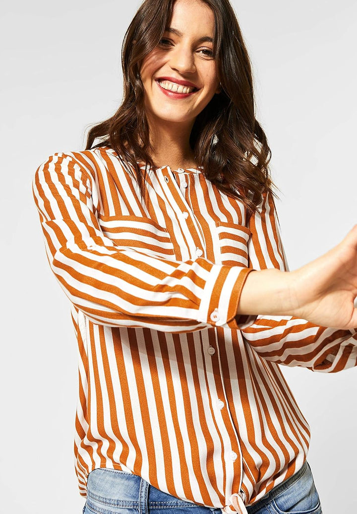 Street One Damen Bluse, Foxy Caramel