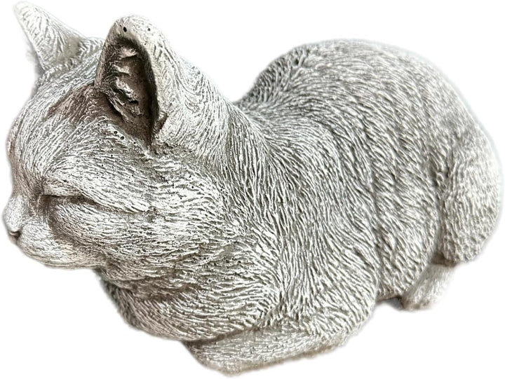 OriginalPaul Skulp & Betondesign Steinfigur Katze Mia für Garten und Terrasse aus frostsicherem Stei