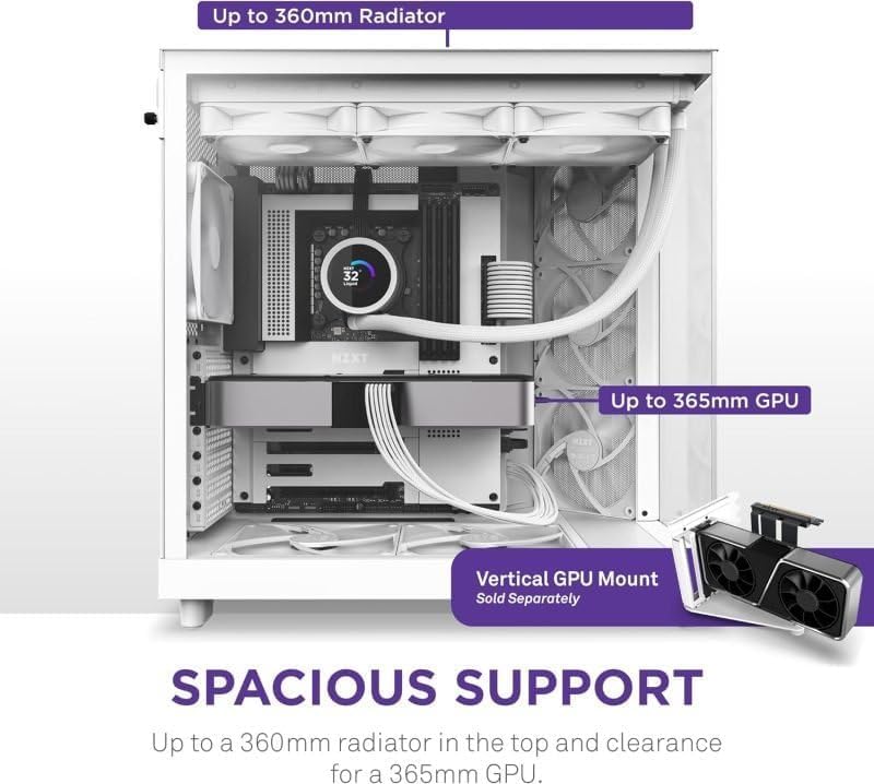 NZXT Tower-Gehäuse H6 Flow