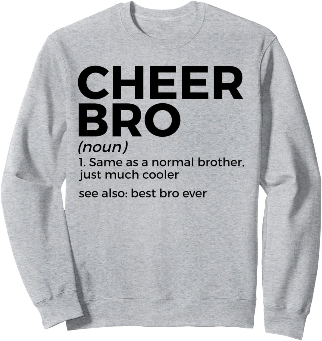Lustiger Cheer Bro Definition Cheerleading Sweatshirt