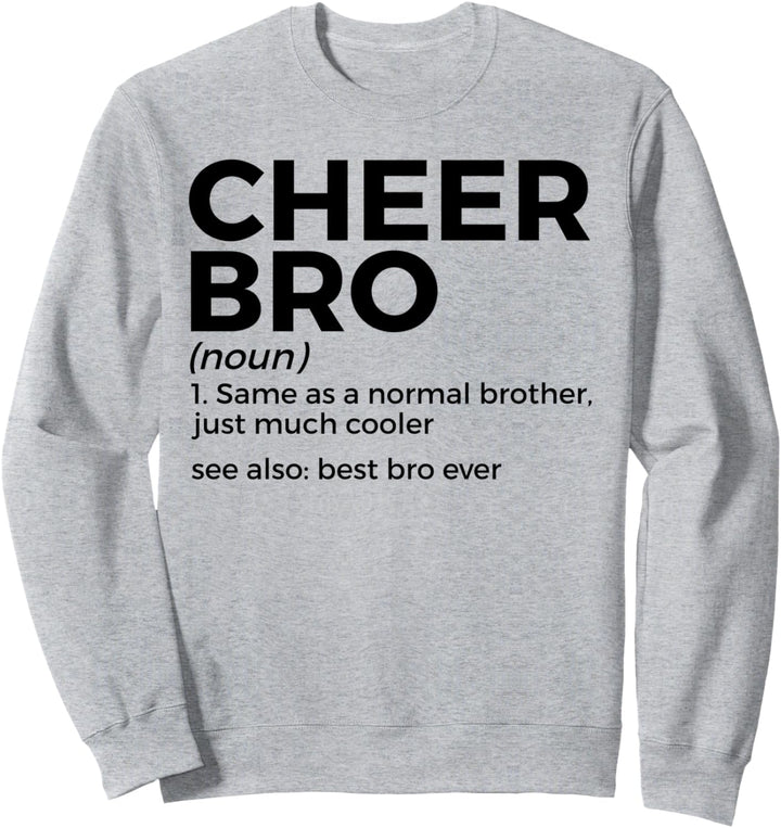 Lustiger Cheer Bro Definition Cheerleading Sweatshirt
