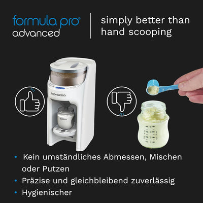 Baby Brezza - Formula Pro Advanced - automatischer Flaschenzubereiter - dosiert und mischt heisses W