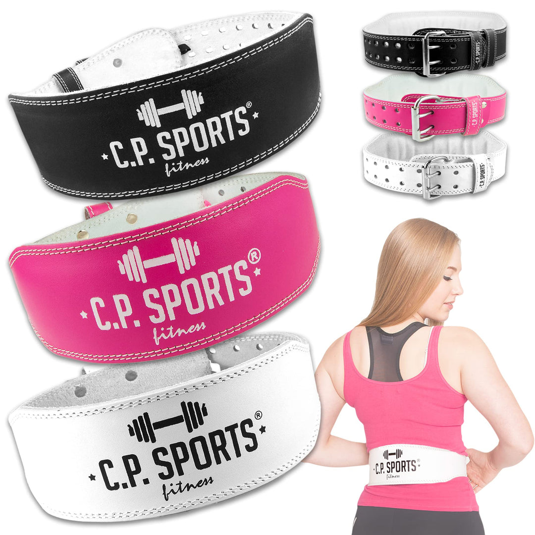 C.P.Sports Gewichthebergürtel für Damen | Lady Fitnessgürtel, Trainingsgürtel für Kraftsport, Gewich