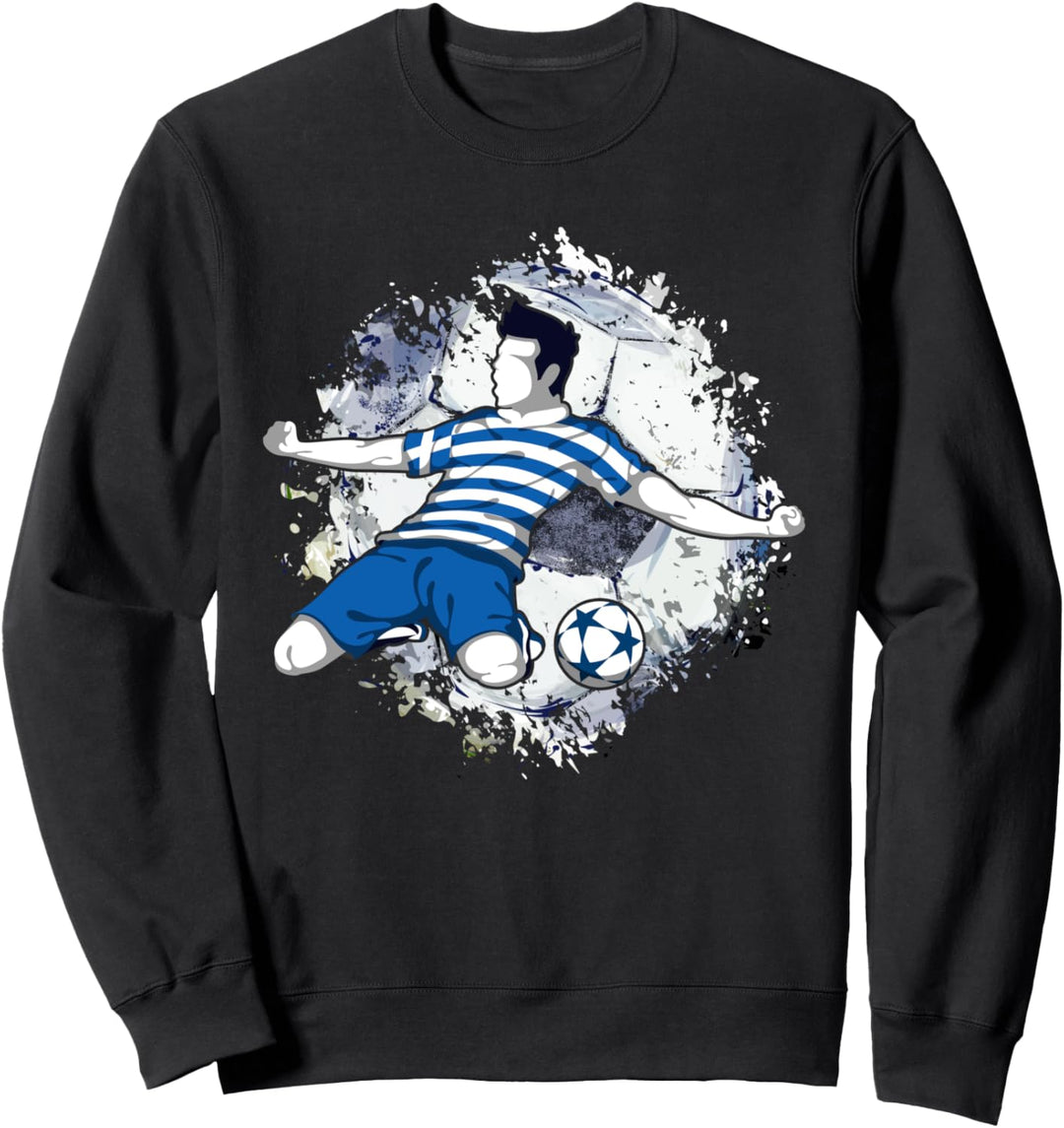 Griechenland Fussball Griechische Nationalflagge Sweatshirt