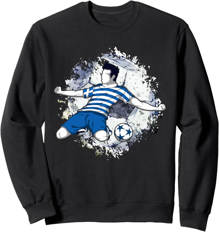 Griechenland Fussball Griechische Nationalflagge Sweatshirt