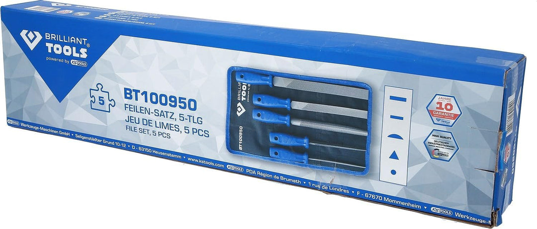 KS TOOLS Feilen-Satz, 5-tlg