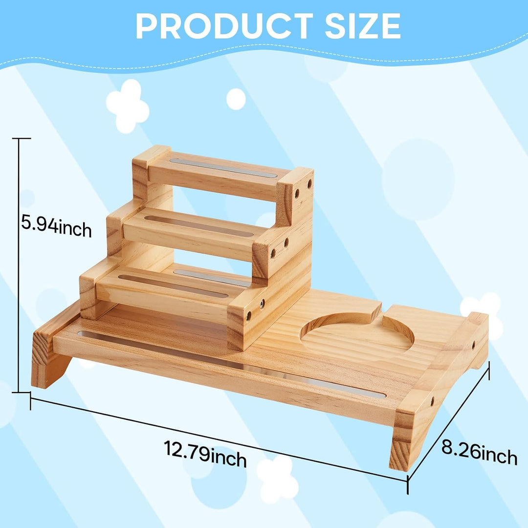 für 3-Tier Toniesbox Regal, Massiv Kiefernholz Tonie Regal Mädchen Kompatibel mit Toniesbox 1 und To