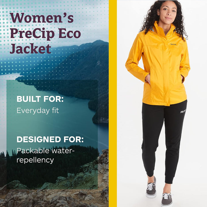 Marmot Damen Wm's PreCip Eco Jacket, Wasserdichte Regenjacke, winddichter Regenmantel, atmungsaktive