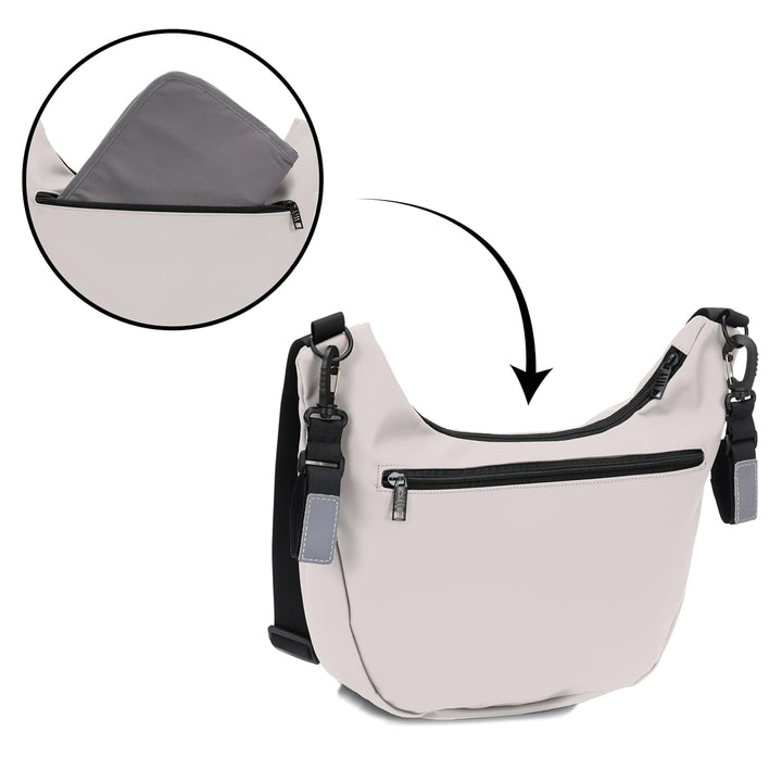Fillikid Daybag, Wickeltasche, Tagestasche, alabaster