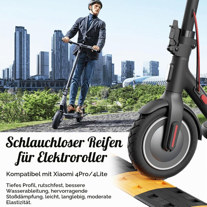 2 Stück 250 * 54 Schlauchloser Reifen 10 Zoll Tubeless Reifen für Xiaomi 4Pro/ 4Lite Electric Scoote