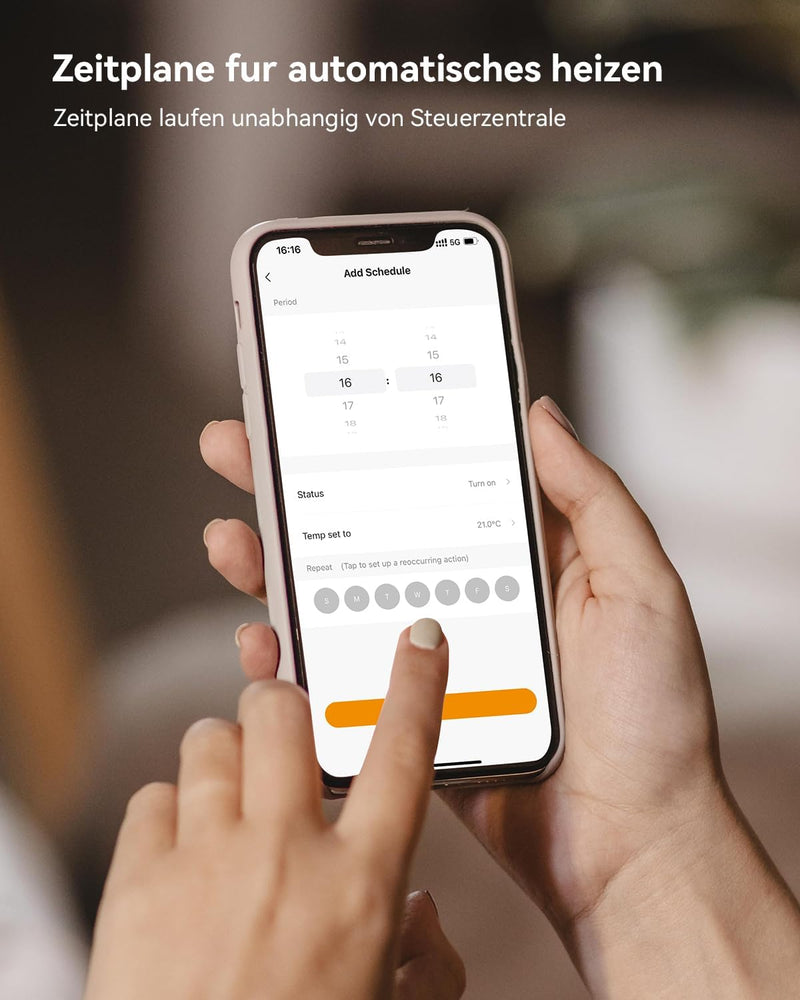 Imou Smart Home Heizkörperthermostat Kit 1+2, smartes Thermostat mit App-Funktion, Zeitpläne/Geofenc