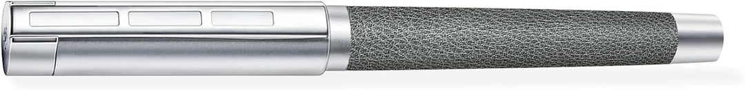 STAEDTLER Initium Corium Tintenroller, anthrazit Leder, M, schwarz, Made in Germany, mit edler Gesch