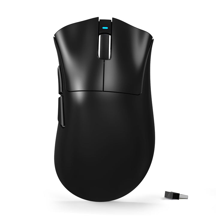ATTACK SHARK V3 Ultraleicht Kabellose Gaming-Maus with 25000 DPI-SchwarzA Schwarz A, Schwarz A