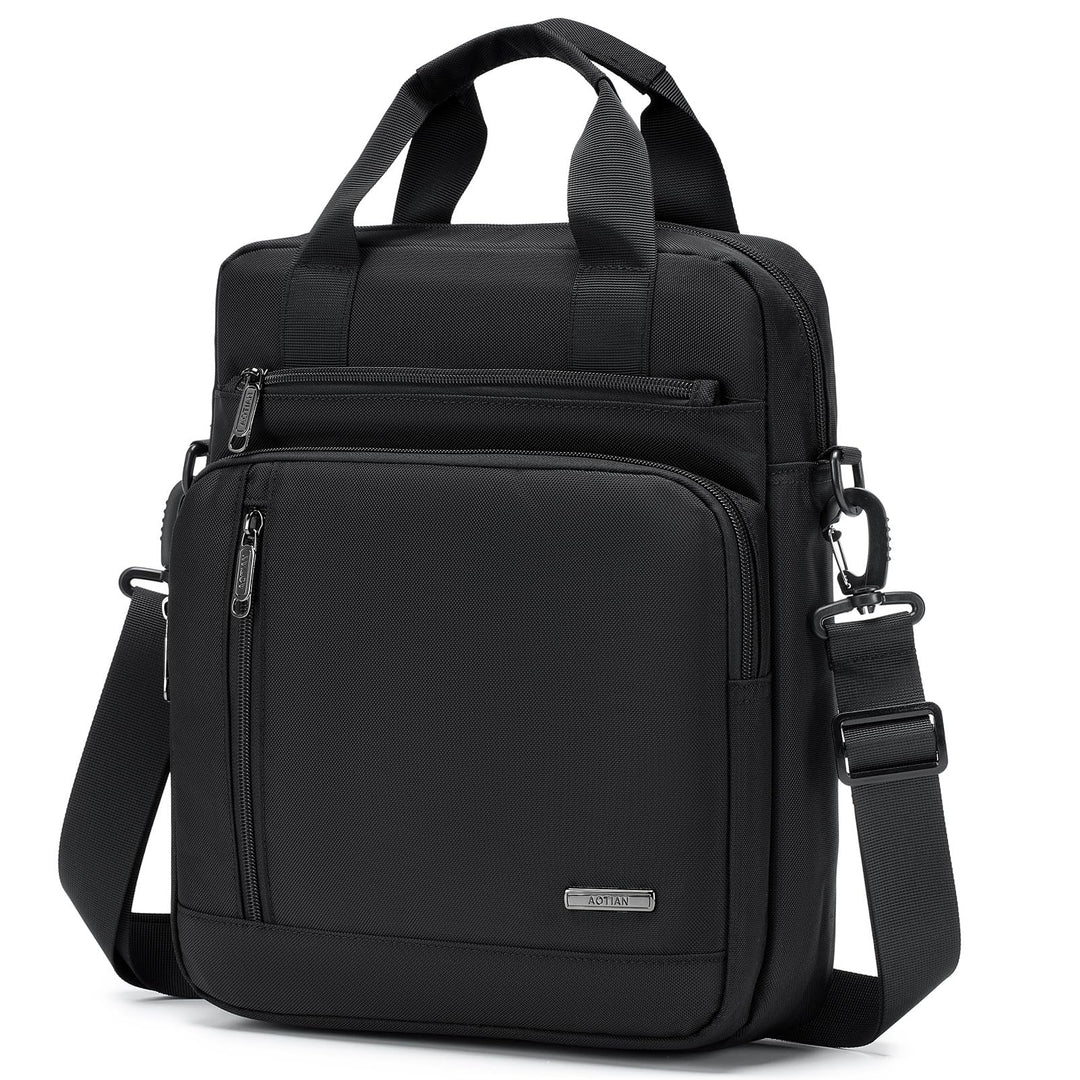 SUCIKORIO® Umhängetasche Herren Leder, Multi-Pocket Schultertasche Klein Wasserdicht Sling Crossbody