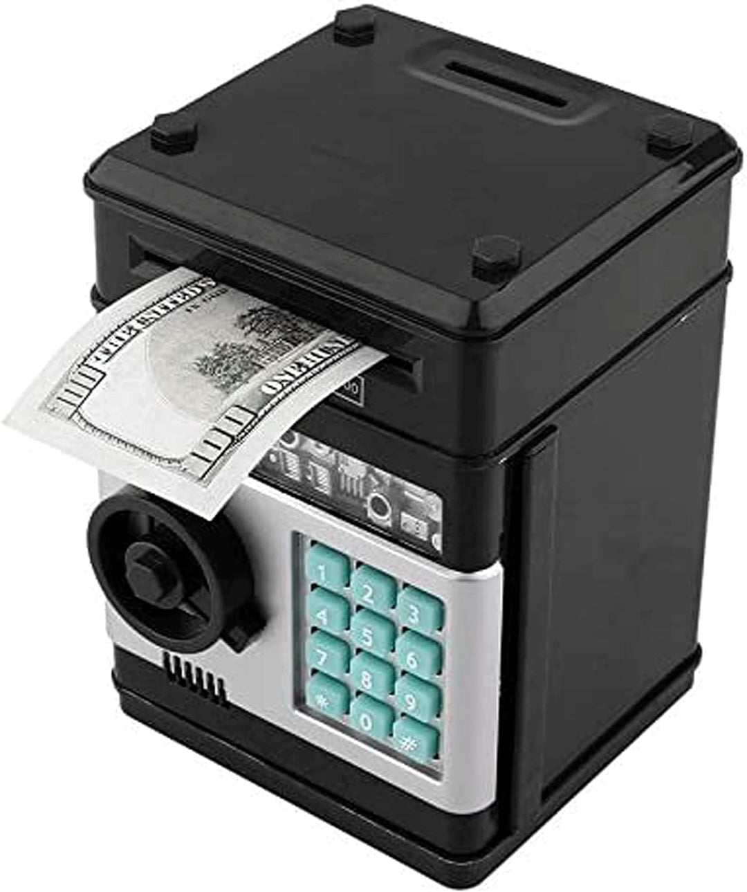 Elektronische Sparschwein Bargeld Münze Dose Geldspind Auto Einfügen Rechnungen Safe Box Passwort AT