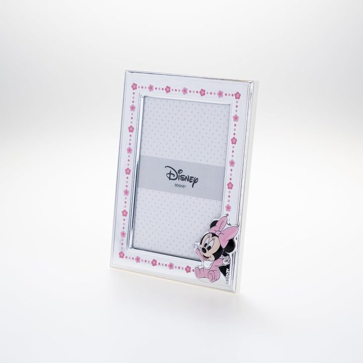 VALENTI & CO. Disney Baby - Minnie - Bilderrahmen in Silber für Kinder, Geschenkidee für Taufe, Gebu