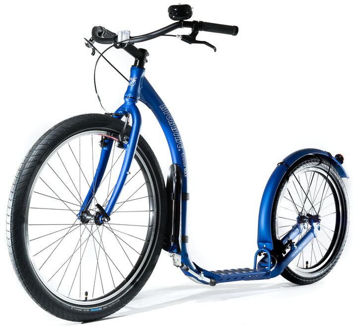 Kickbike Cruise Max 20 - Tretroller für Erwachsene - Scooter Cityroller Finnscoot schwarz/weiss/blau