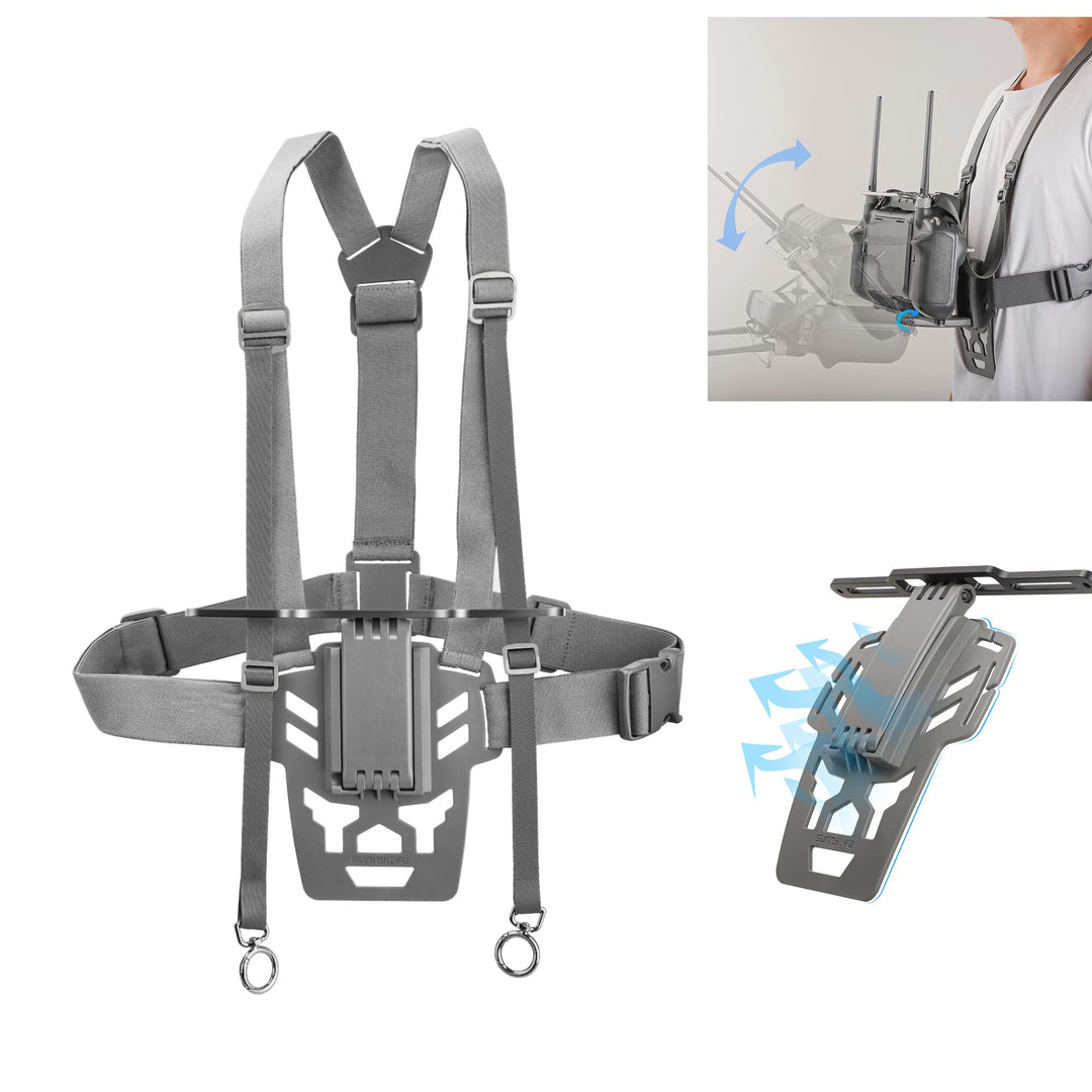 Fututech Ergonomische Halterung für DJI RC Plus, verstellbare Halterung für Drohnen-Fernbedienung, J