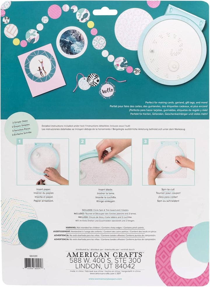 We R Memory Keepers 660091 Circle Spin & Trimmer, Multi, One Size