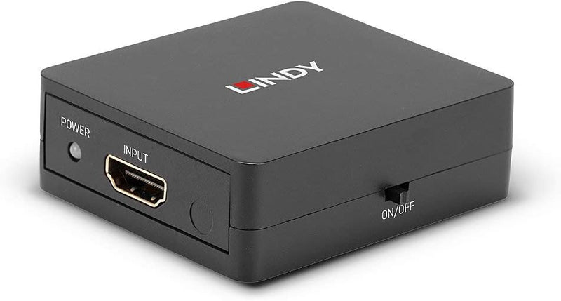 LINDY 2 Port HDMI 18G Splitter, Compact, 025.38358