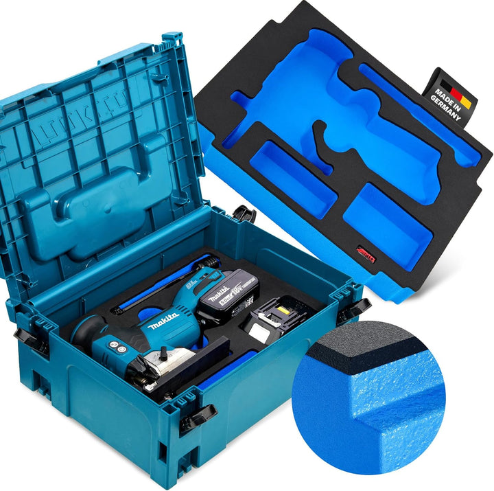 𝖠𝖯𝖳𝖤𝖷 Schaumeinlage passend für Makita Akku-Pendelhubstichsäge DJV 181 für MakPac Gr. 2-3