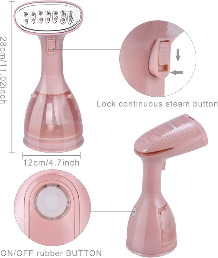 Dampfglätter Steamer, Cadrim Reisebügeleisen Dampfbügeleisen tragbarer mit 280ml Wassertank für Haus