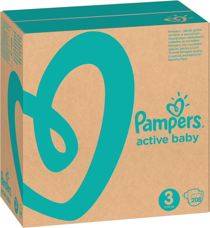 Pampers ABD Monthly Box S3 208 pc(s)