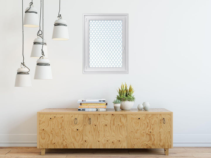 Fensterdeko I Sichtschutz Fenster-Sticker Selbsthaftend I Dekofolie für Bad, Küche, Kinderzimmer - W