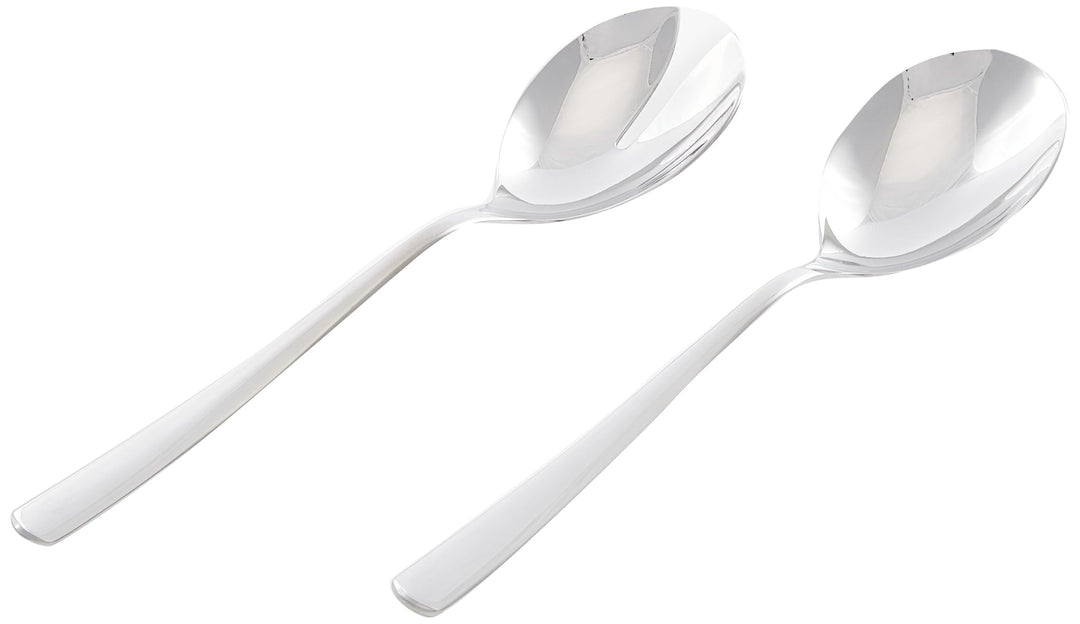 WMF Boston Salatbesteck Edelstahl 23,7 cm, Salatgabel, Servierlöffel, Cromargan Edelstahl poliert, g