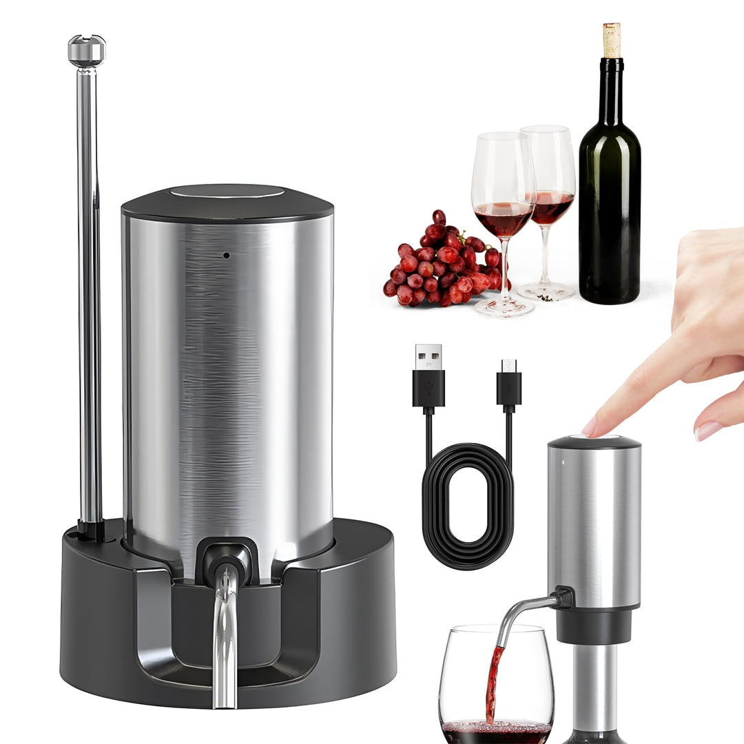 Elektrischer Wein Dekanter: Automatischer Weindekanter, Elektrischer Weinausgiesser Wiederaufladbar,