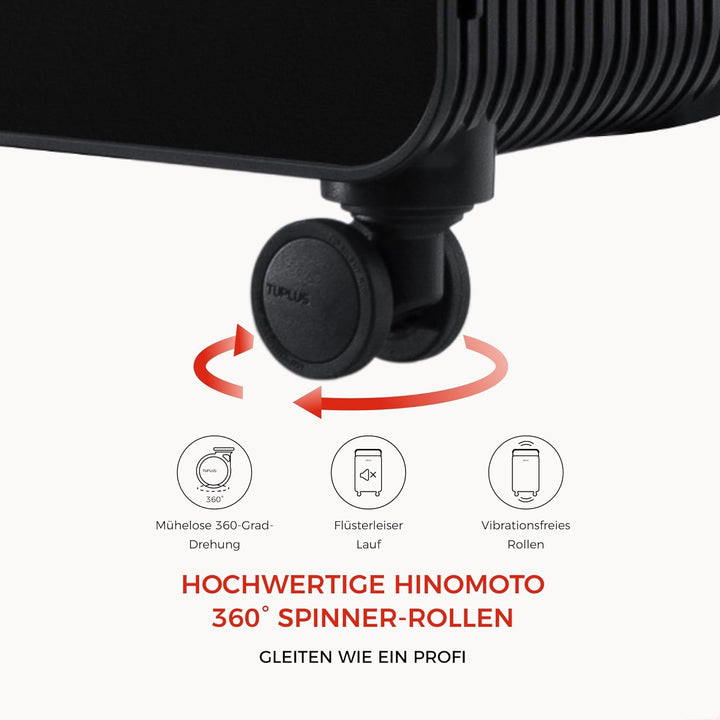 TUPLUS Koffer Trolley ABS Rollkoffer mit 4 Rollen Reisekoffer Handgepäck Hartschalenkoffer mit TSA S