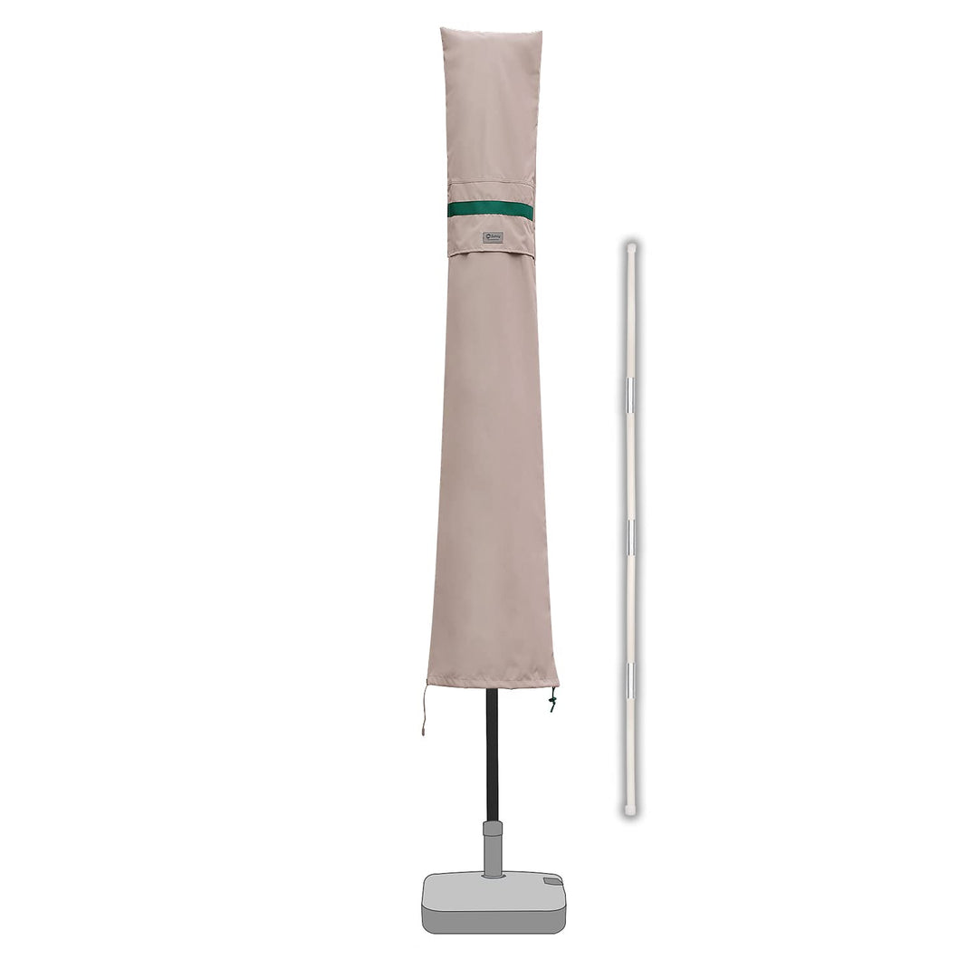 Sekey Sonnenschirm Schutzhülle mit Stab, Abdeckhauben für 350cm / 200x300cm Gartenschirm mit Belüftu