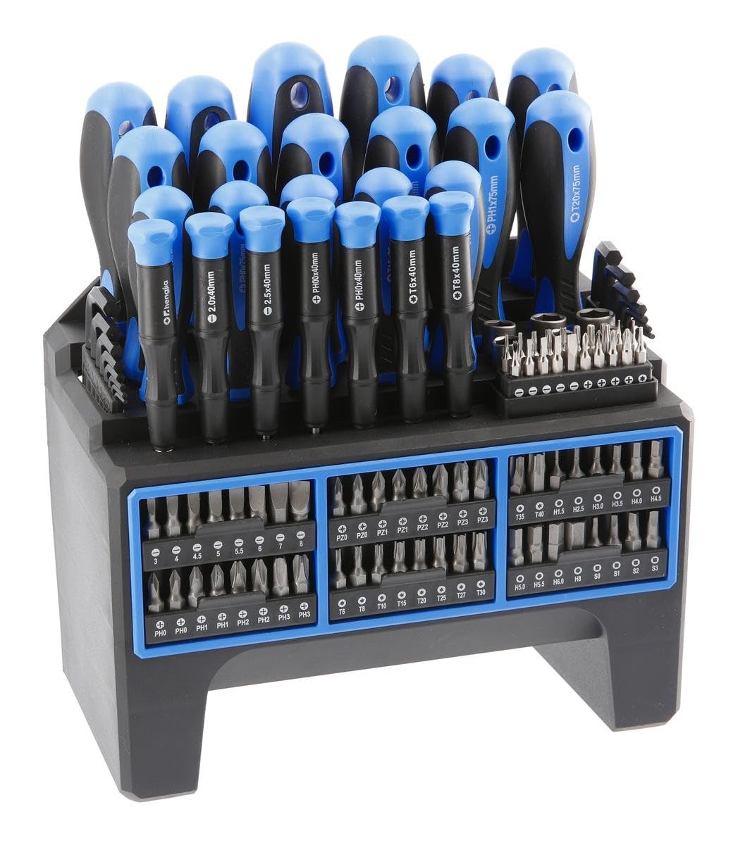Högert Technik - Bit-Set 114 Stk. I Schraubendreher und Bits I Universelles Set I inkl. Schraubendre
