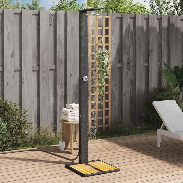 Gartendusche mit Sockel und Duschkopf Einstellbare Temperatur Pooldusche für Garten Pool Outdoor Sch