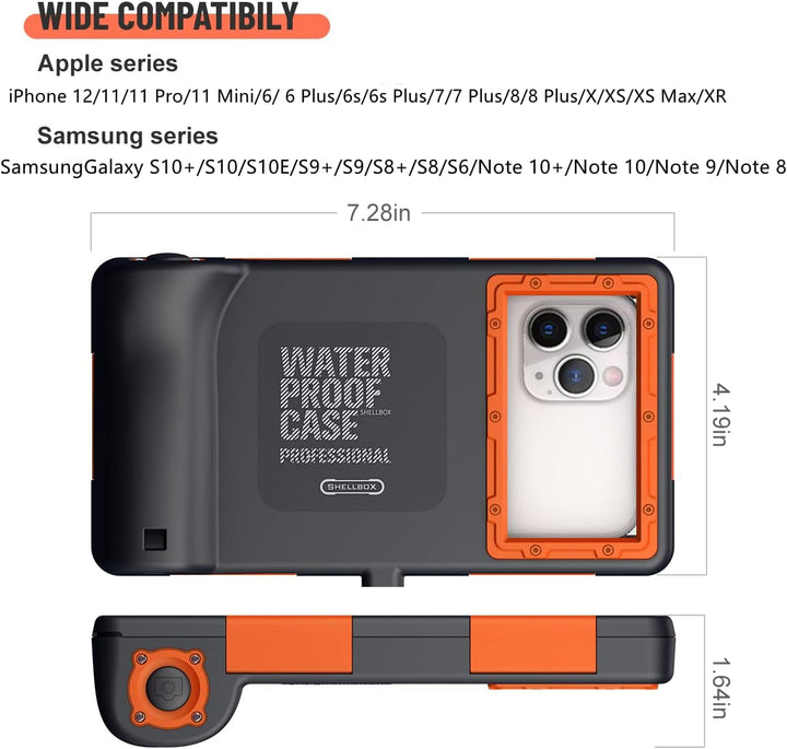 FocRelaxer IPX8 wasserdichte Handyhülle für Tauchen [15m/50ft] Universal Unterwasser Wasserfeste Han