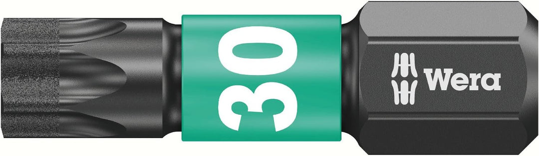 Wera Bit-Sortiment, Bit-Box 15 Impaktor TX 30, 15-teilig, 05057776001, 7.4 x 6.9 x 2 cm