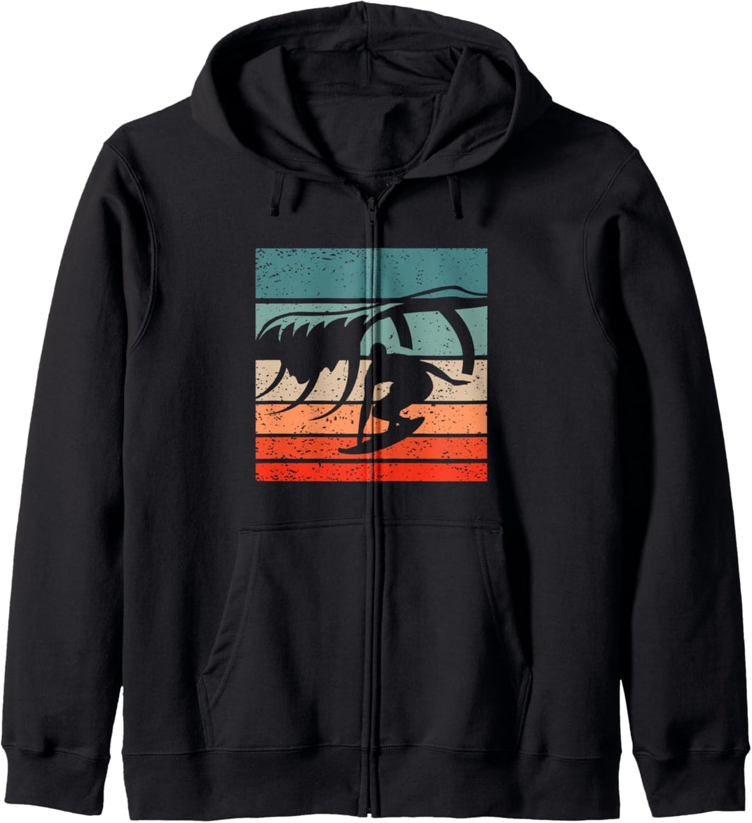 Surfen Retro Style Vintage Kapuzenjacke
