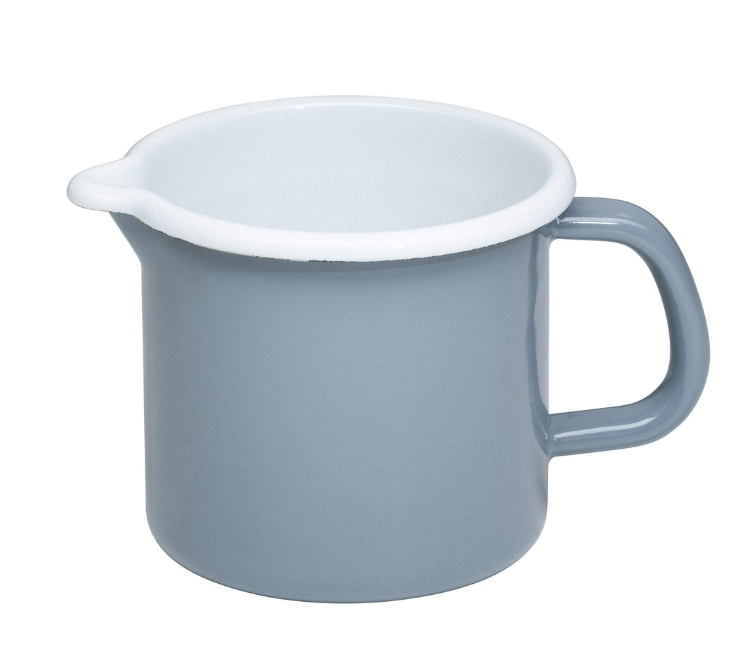 Riess, 0040-065, Schnabeltopf ø 12cm, PURE GREY, Grau, Emaille, Vol. (rec.): 1,0 Liter, Made in Öste