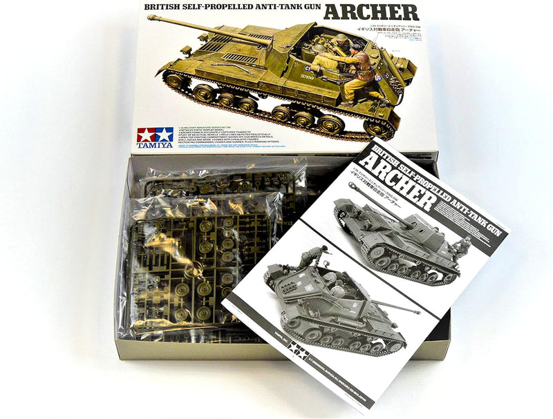 Tamiya 300035356 300035356-1:35 Brit. Jagdpanzer Archer 17pdr,originalgetreue Nachbildung, Plastik B