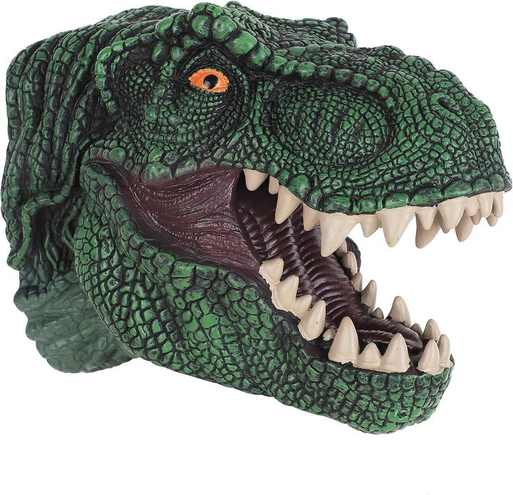 Realistisches Dinosaurier Handpuppe Kopf – T-Rex Puppenspielzeug aus Gummi für Kinder &amp; Erwachsene –