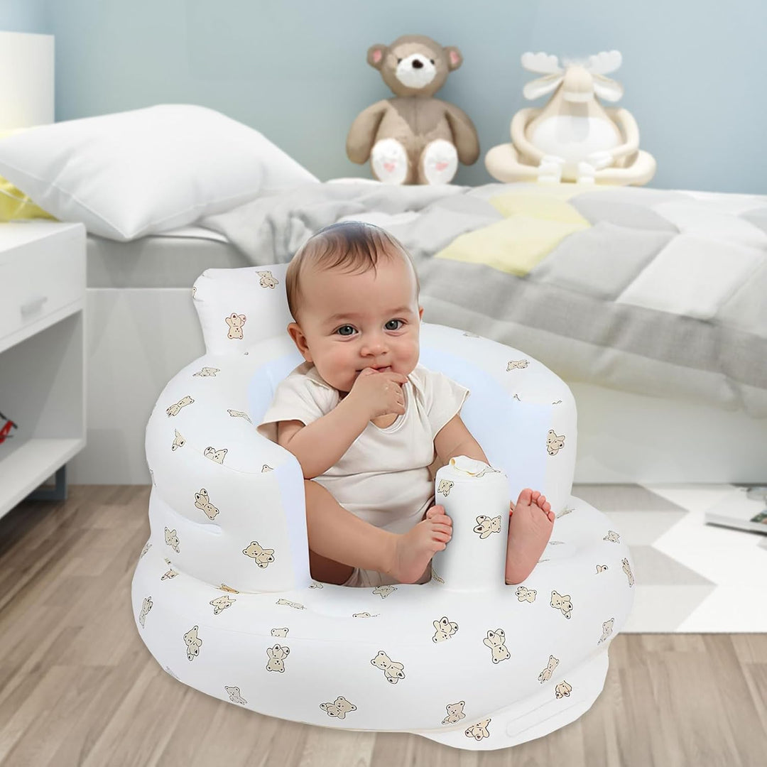 Aufblasbarer Baby-Sitz für Babys ab 3 Monaten, Baby Seat, Baby Sitzhilfe mit Gurtzeug Baby Sofasitz