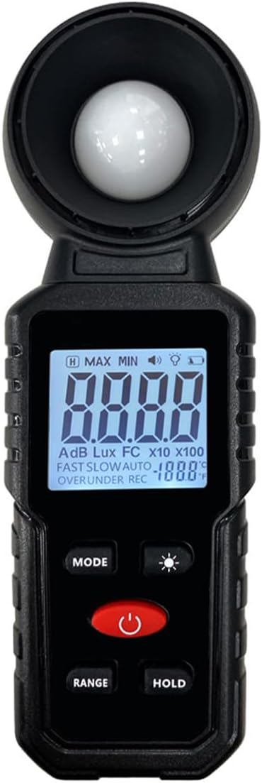 Sarini Digitaler Beleuchtungsstärke-Lichtmesser,Photometer,Lichtintensitäts-Sensor-Tester für Garten