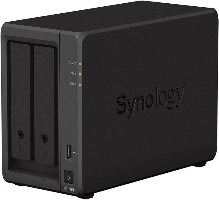 Synology DS723+ 20 TB Desktop-NAS-Lösung mit 2 Einschüben, installiert mit 2 x 10 TB Western Digital