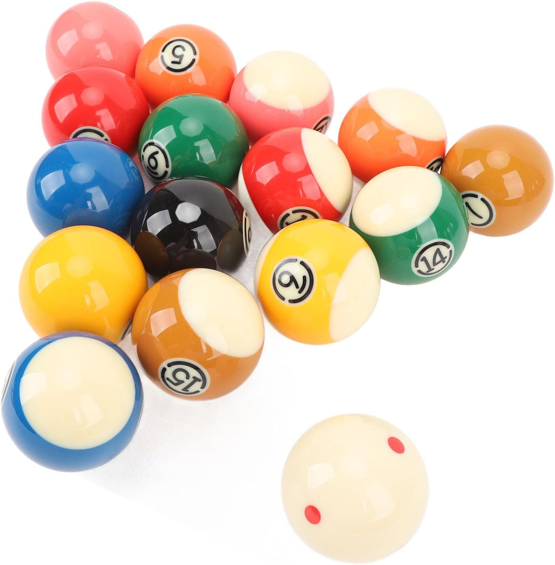 Billardkugeln Set, 16 Stück 5,72 cm/2,25 Zoll Billard Kugeln Set Harz Billardtisch Bälle Komplettset