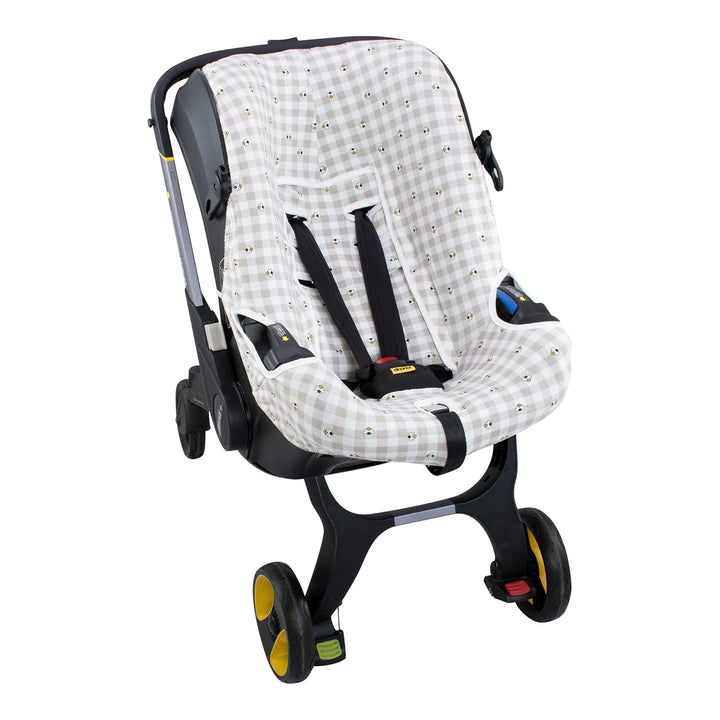 JYOKO KIDS Bezug für Autositz und Kinderwagen, kompatibel mit Doona, aus 100% Baumwolle (Sitzbezug,
