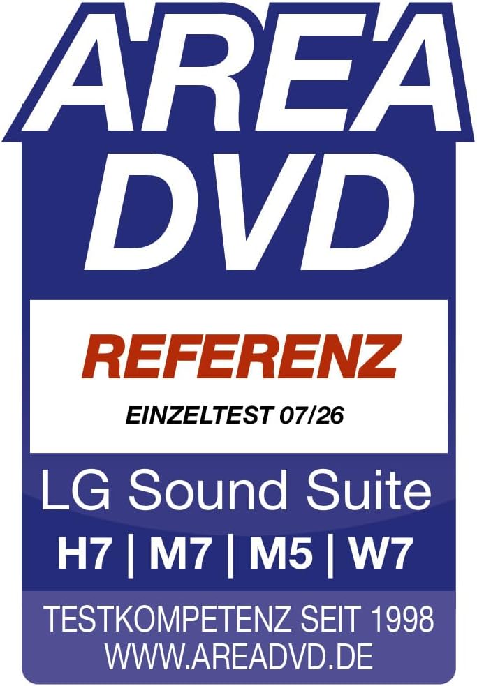 LG Sound Suite Subwoofer W7 (220 Watt) mit Dolby Atmos FlexConnect-Technologie (8-Zoll-Treiber, WLAN
