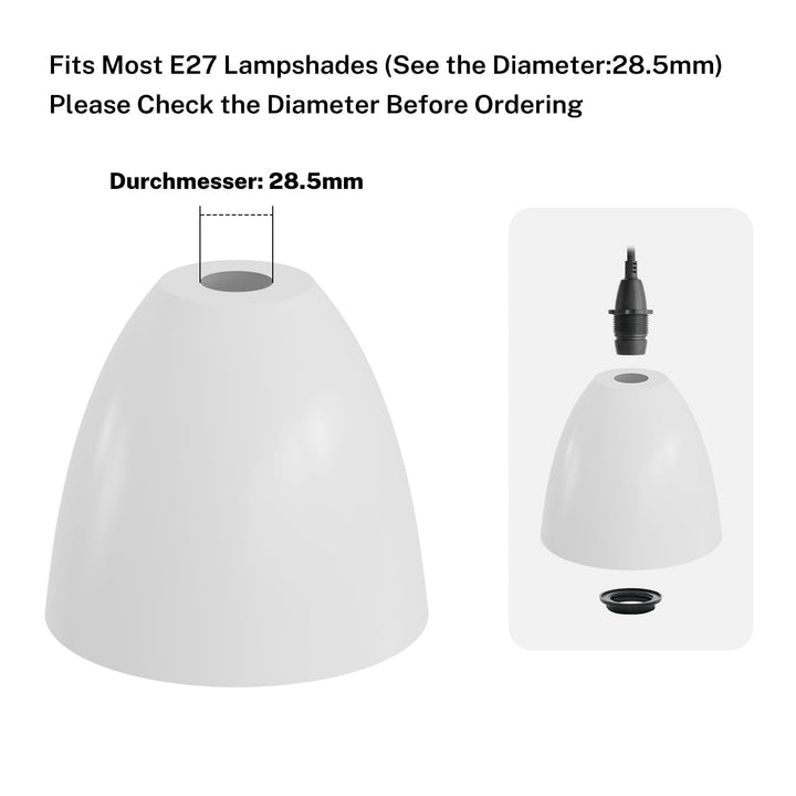 FIRMERST Wasserdichte Lampenfassung E14 mit Kabel Outdoor 10m IP44 10 M Schwarz, 10 M Schwarz