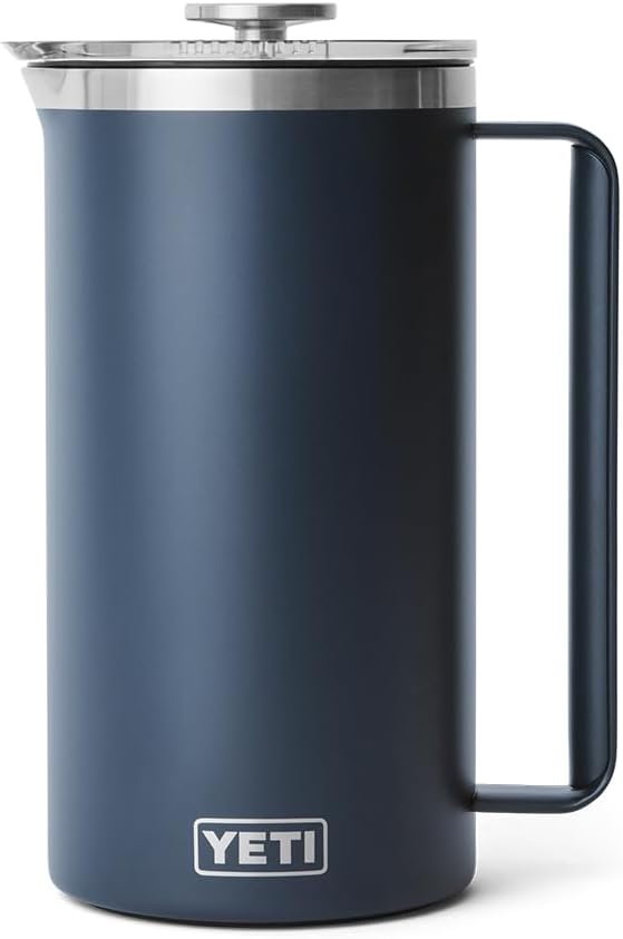 YETI Rambler Stempelkanne Mit DuraSip Keramikbeschichtung, Navy, 64 oz (1.9 L), Navy
